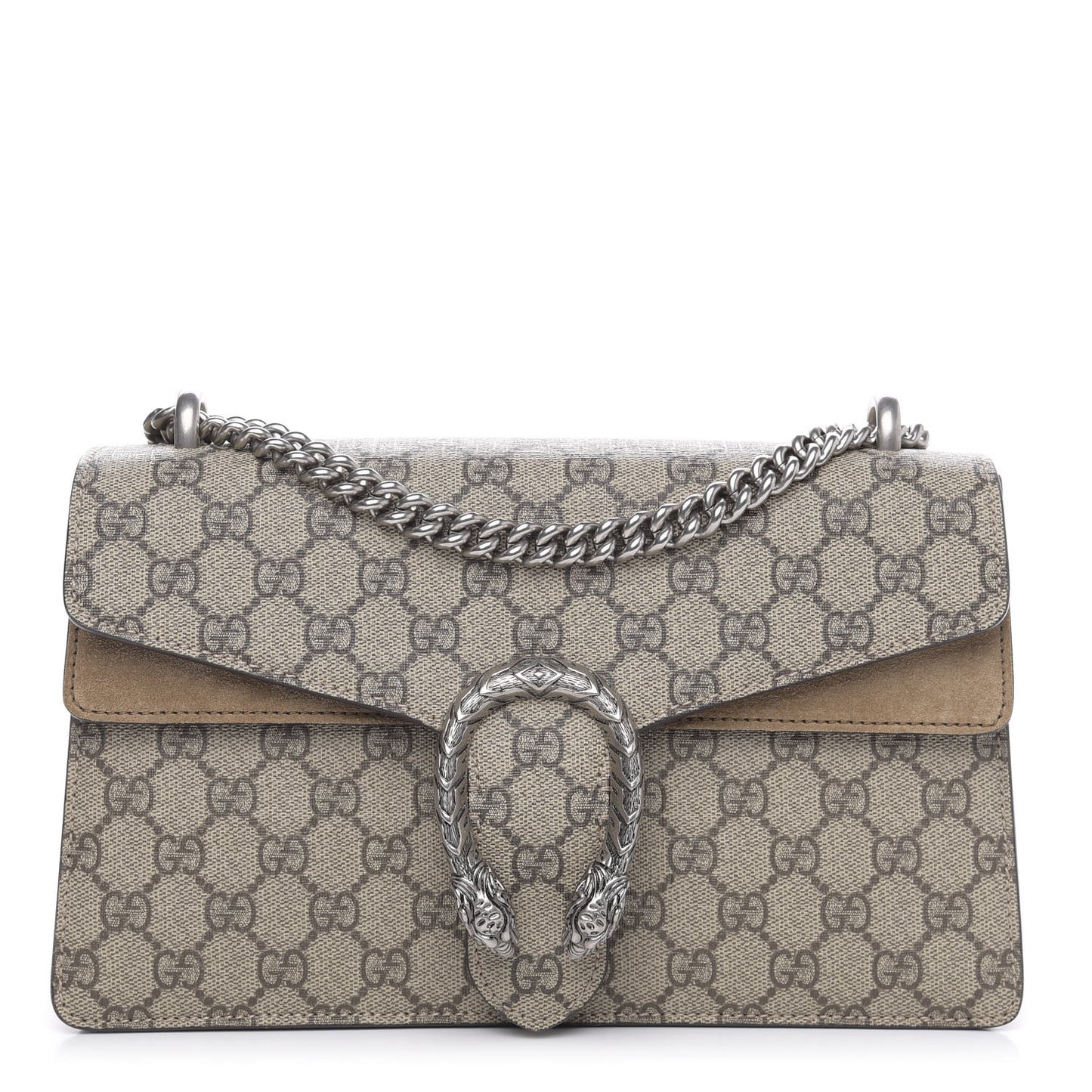 GG Supreme Monogram Small Dionysus Shoulder Bag Taupe