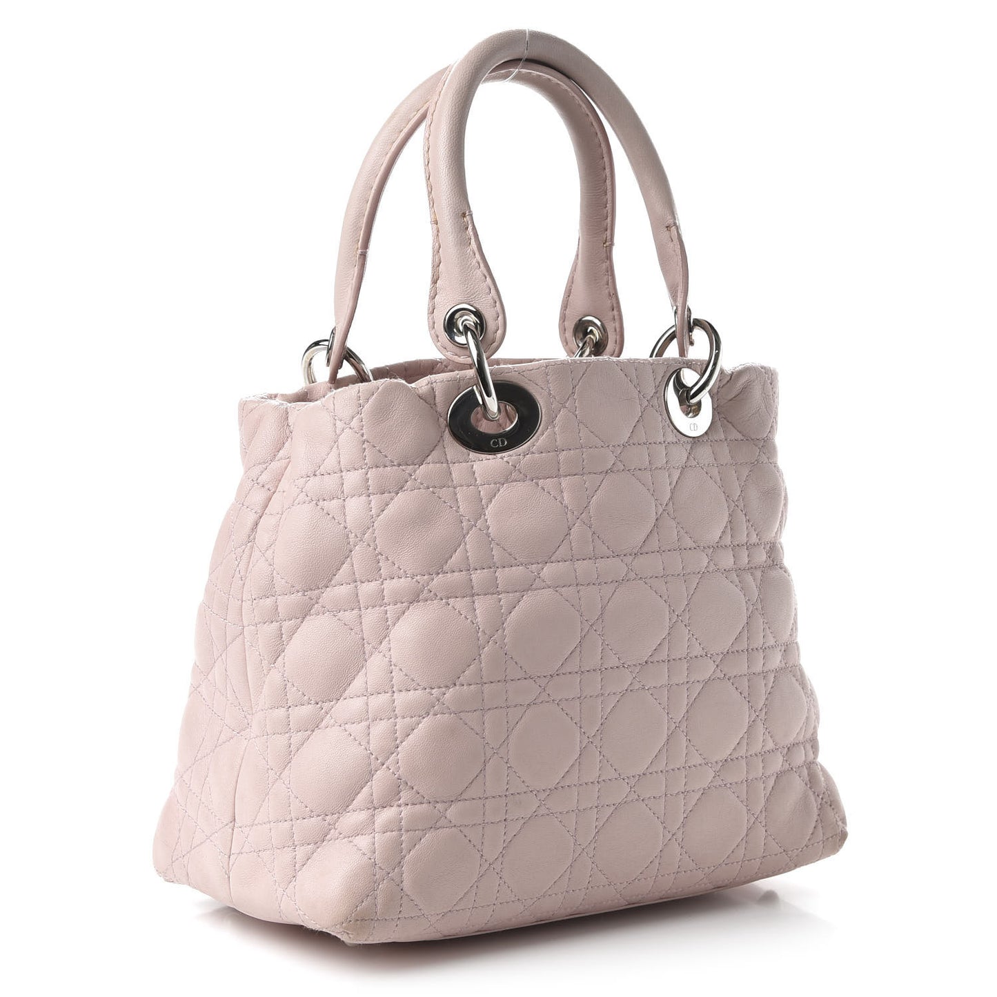 Lambskin Cannage Small Soft Lady Dior Light Pink