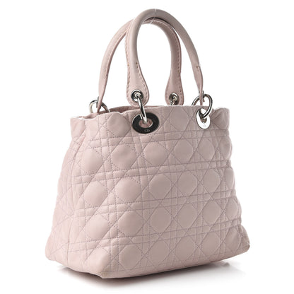 Christian Dior Lambskin Cannage Small Soft Lady Dior Light Pink 3 of 11
