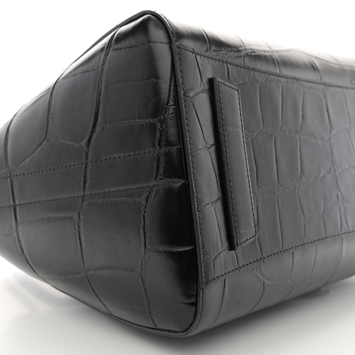 Givenchy Calfskin Crocodile Embossed Medium Lock Antigona Black 9 of 12