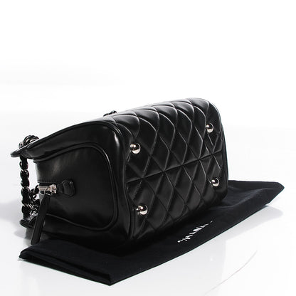 Chanel Lambskin Quilted Shopping Tote Black 5 of 8