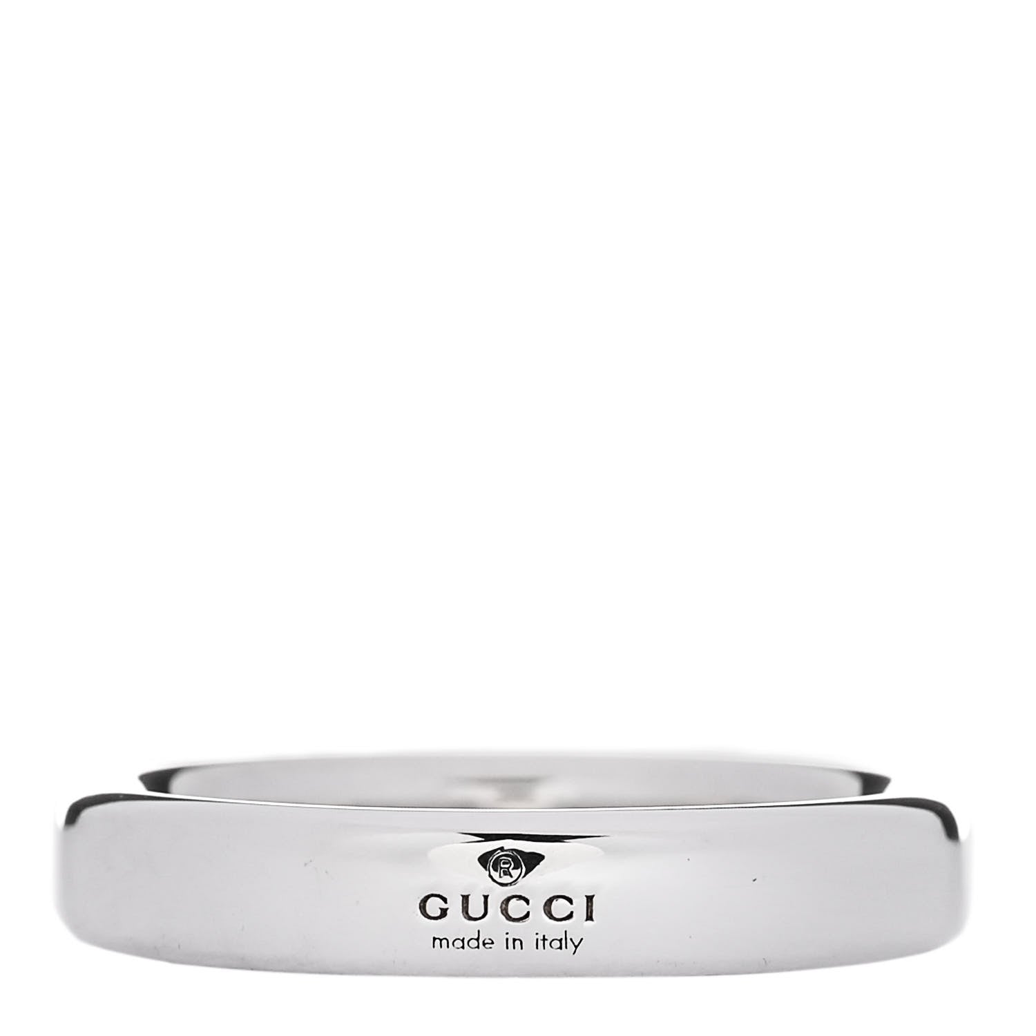 Gucci Sterling Silver Interlocking G Narrow Band Ring 56 7.75 3 of 5