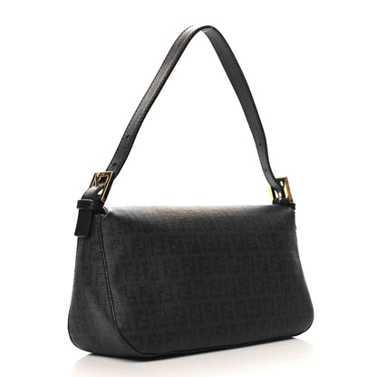 Fendi Zucchino Spalmati Vitello Forever Baguette Black 3 of 10