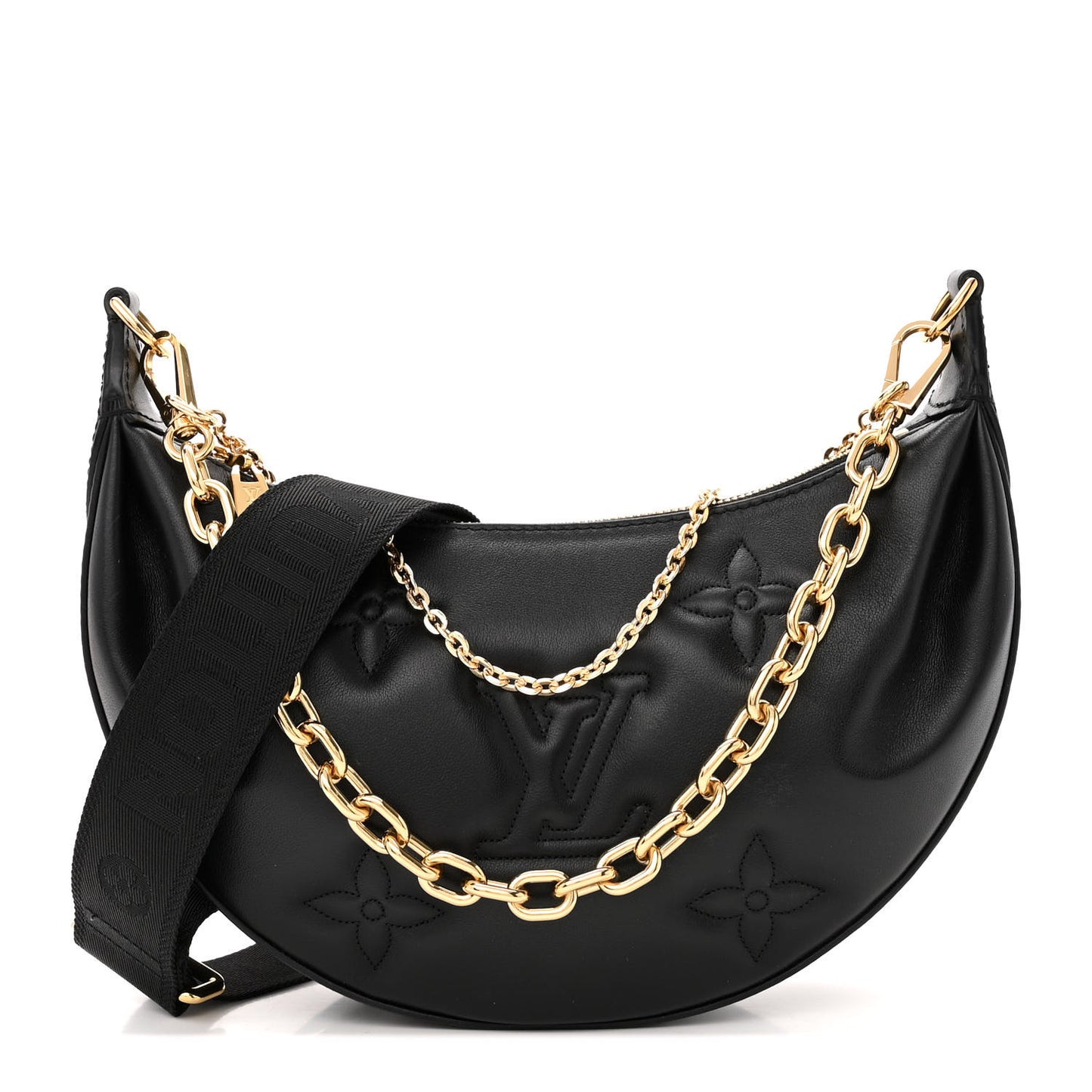 Calfskin Bubblegram Over The Moon Black
