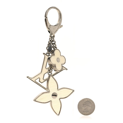 Louis Vuitton Fleur d Epi Bag Charm Ivory 2 of 5