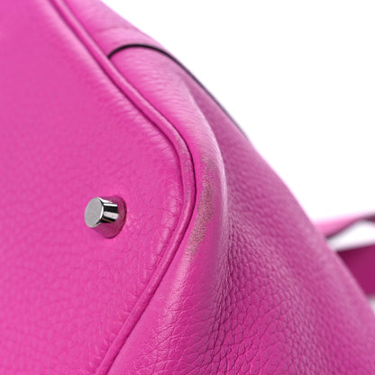 Hermes Taurillon Clemence Picotin Lock 22 MM Magnolia 11 of 12
