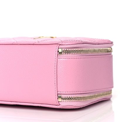 Chanel Caviar Quilted Pick Me Up Mini Vanity Case Pink 10 of 10
