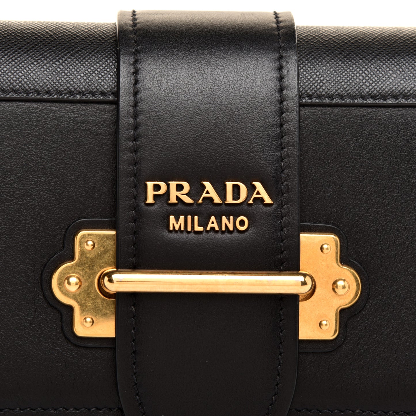 Saffiano City Calf Cahier Belt Bag Black