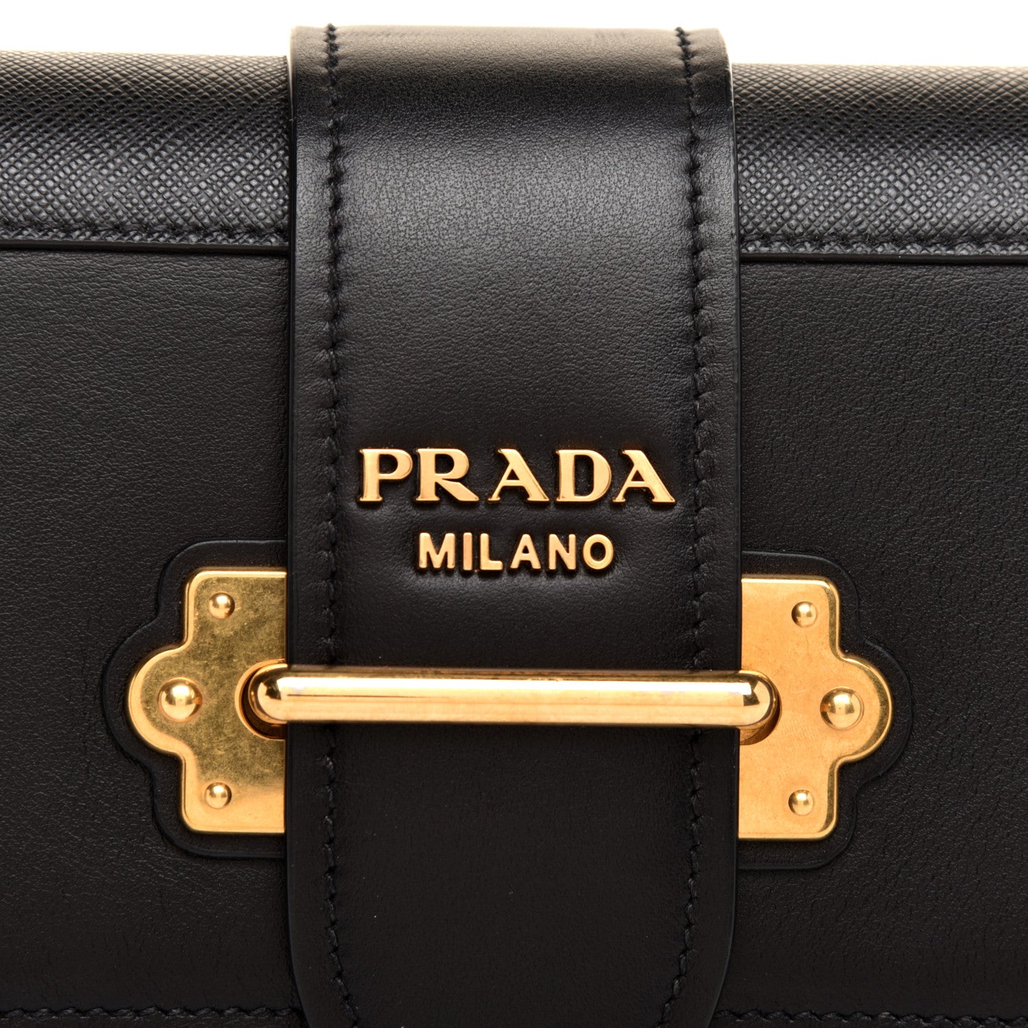 Prada Saffiano City Calf Cahier Belt Bag Black 11 of 12