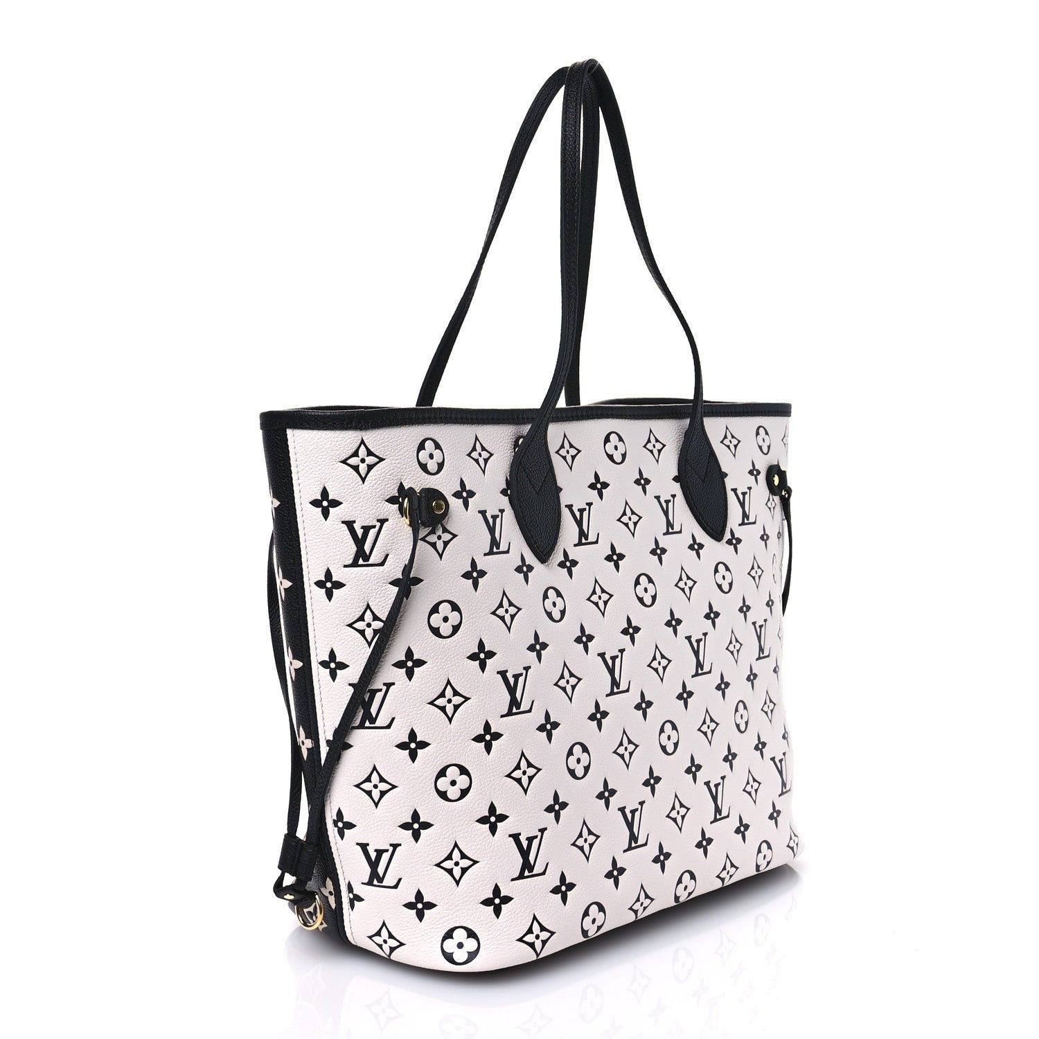 Louis Vuitton Empreinte Spring In The City Neverfull MM Black White Pink 4 of 10