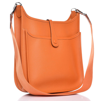 Hermes Epsom Evelyne II PM Orange 3 of 10