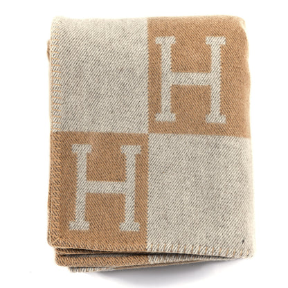 Hermes Wool Cashmere Avalon III Blanket Ecru Camomille 1 of 3