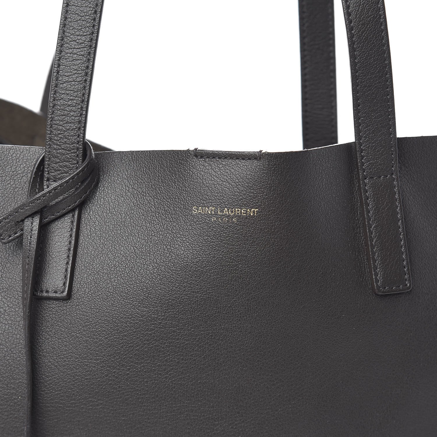 Saint Laurent Calfskin Large Shopping Tote Dark Grey 11 of 12