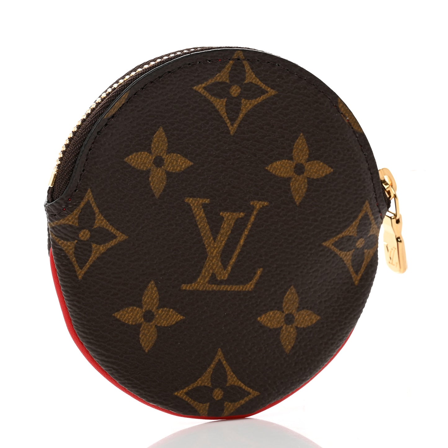 Monogram 2020 Christmas Animation Bumper Cars Round Coin Purse Coquelicot