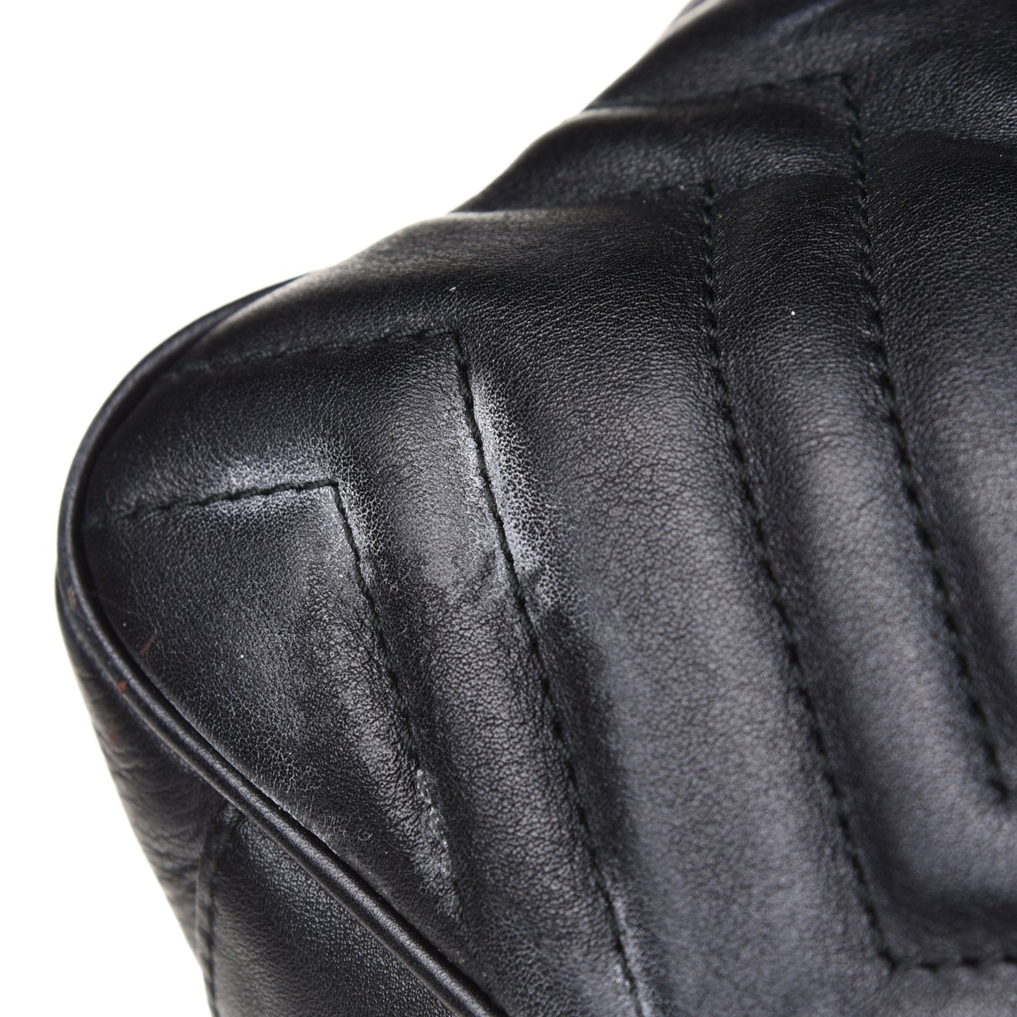 Calfskin Matelasse Medium GG Marmont Open Top Shoulder Bag Black