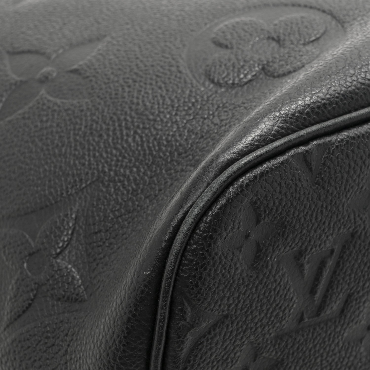 Louis Vuitton Empreinte Monogram Giant Neverfull MM Black 11 of 12