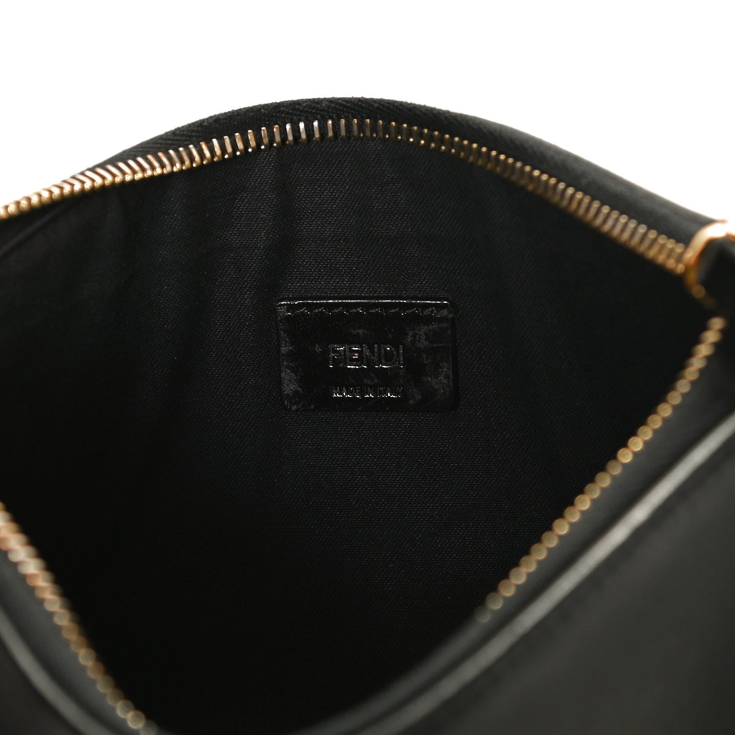 Fendi Vitello Baltico Mini Pouch Crossbody Pouch Black 6 of 12