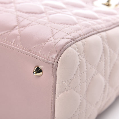 Christian Dior Lambskin Cannage Medium Tri-Color Lady Dior Rose Pale 11 of 17