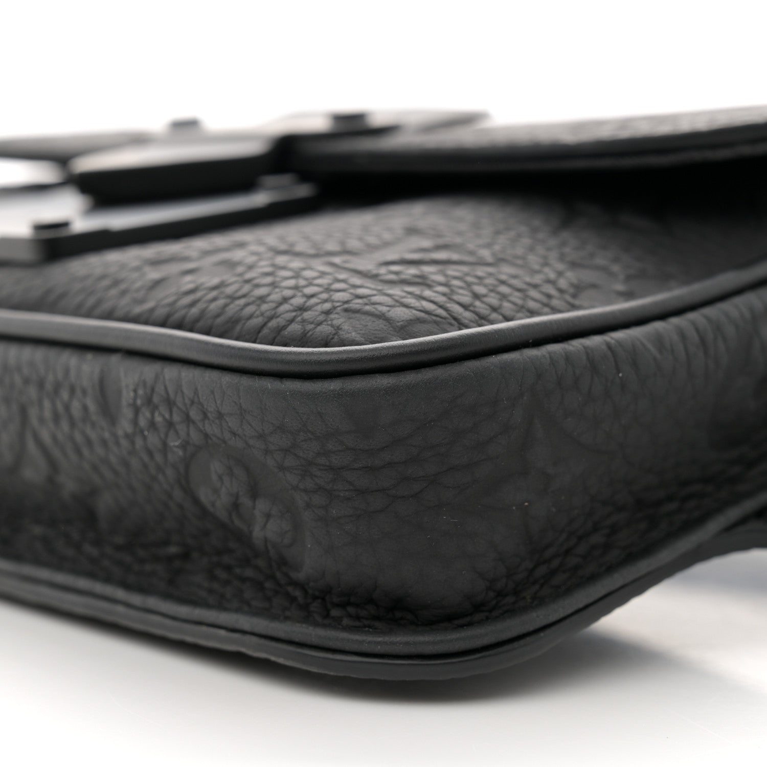 Louis Vuitton Taurillon Monogram S Lock Sling Bag Black 9 of 11
