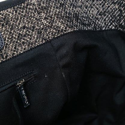 Chanel Mixed Fibers Calfskin Small Deauville Tote Black 8 of 10