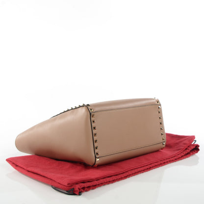 Valentino Garavani Vitello Rockstud Double Handle Tote Alpaca 4 of 8