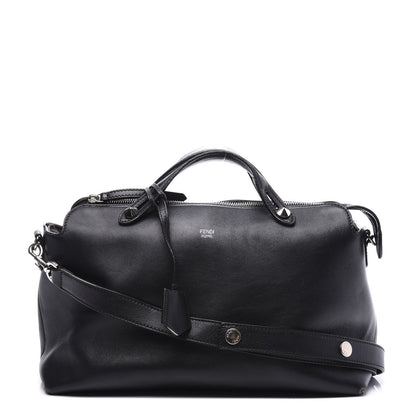 Fendi Vitello Dolce Large By The Way Boston Bag Black 1 of 10