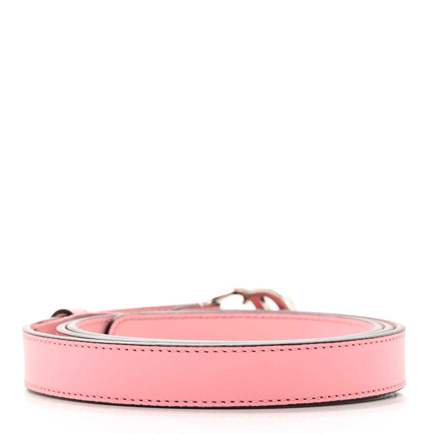 Moon Calfskin Palladium Double G 20mm Belt 100 40 Wild Rose