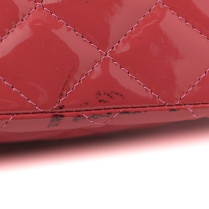Chanel Patent Quilted Medium Double Flap Pink 11 of 15