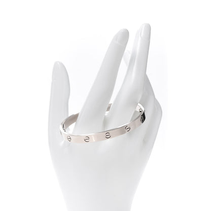 Cartier 18K White Gold LOVE Bracelet 18 2 of 7