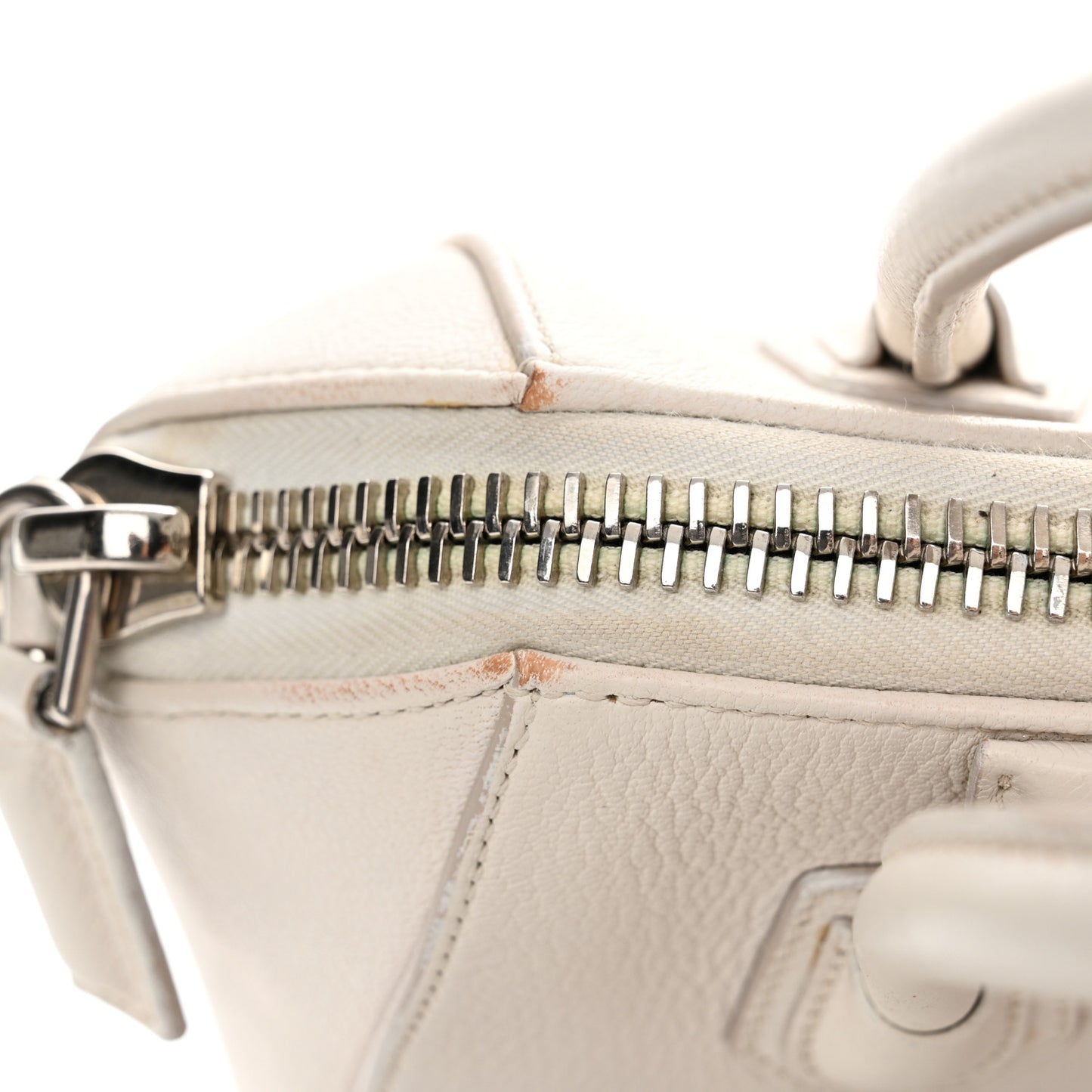 Sugar Goatskin Mini Antigona Off White