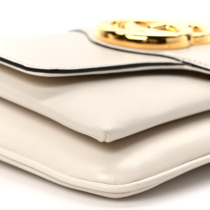 Gucci Calfskin Small Arli Flap Shoulder Bag Mystic White 8 of 9