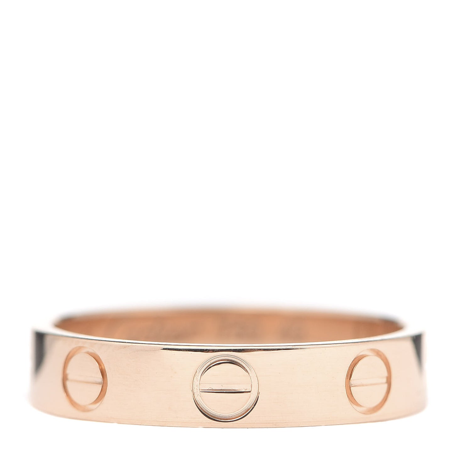 18K Pink Gold 3.5mm LOVE Wedding Band Ring 49 4.75