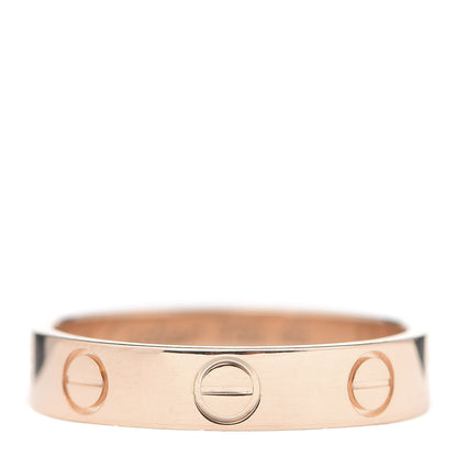 Cartier 18K Pink Gold 3.5mm LOVE Wedding Band Ring 49 4.75 1 of 4