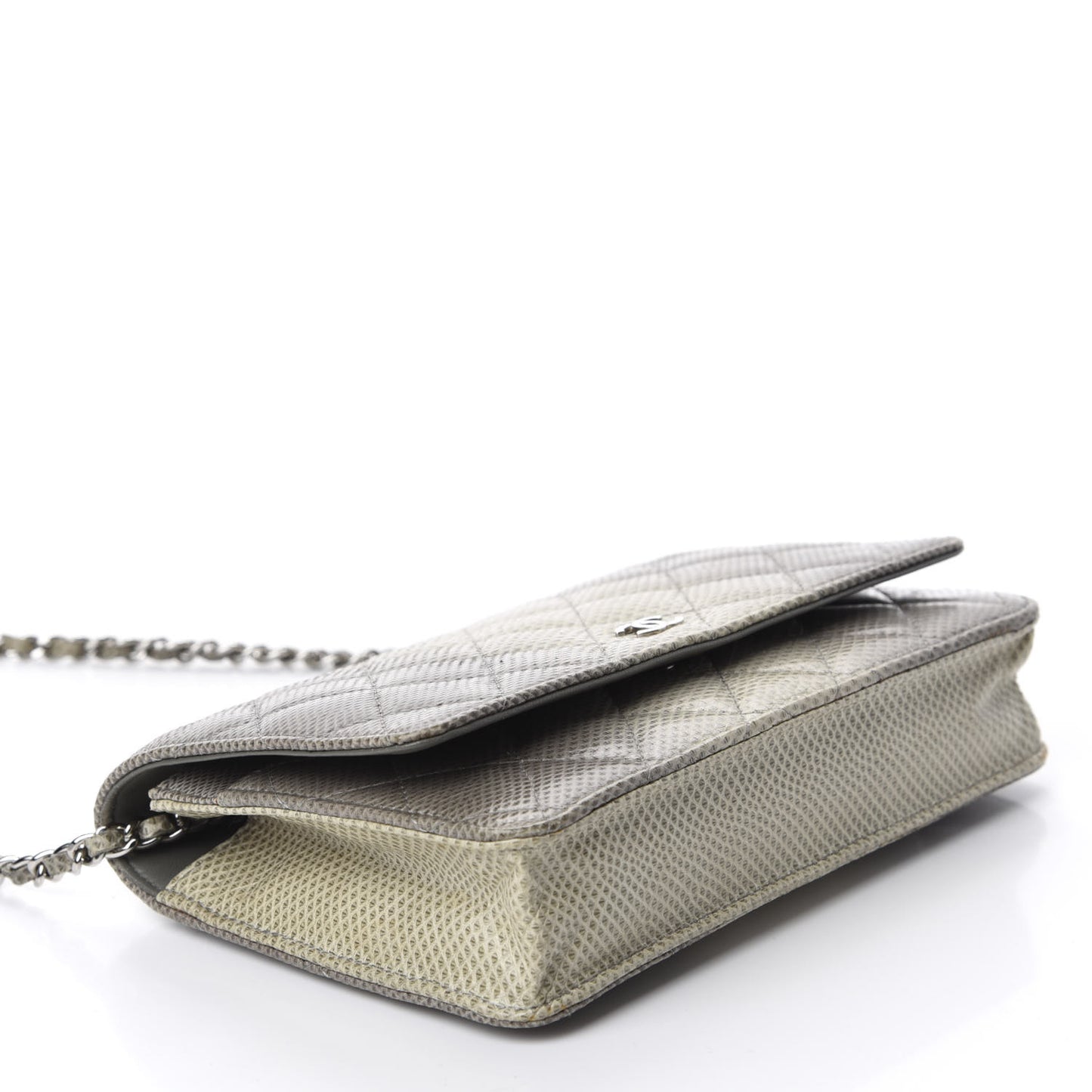 Lizard Ombre Wallet on Chain WOC Grey