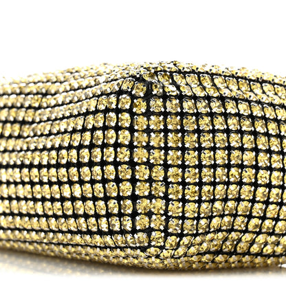 Alexander Wang Mesh Crystal Rhinestone Mini Heiress Pouch Porcelain 10 of 11