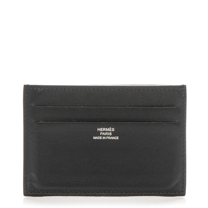 Hermes Swift Citizen Twill Card Case Black 1 of 5