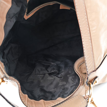 Gucci Calfskin Large Jockey Hobo Tan 4 of 16