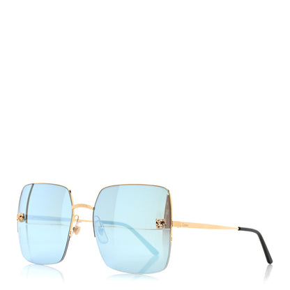 Cartier Panthere De Cartier Sunglasses CT0121S Gold 1 of 8