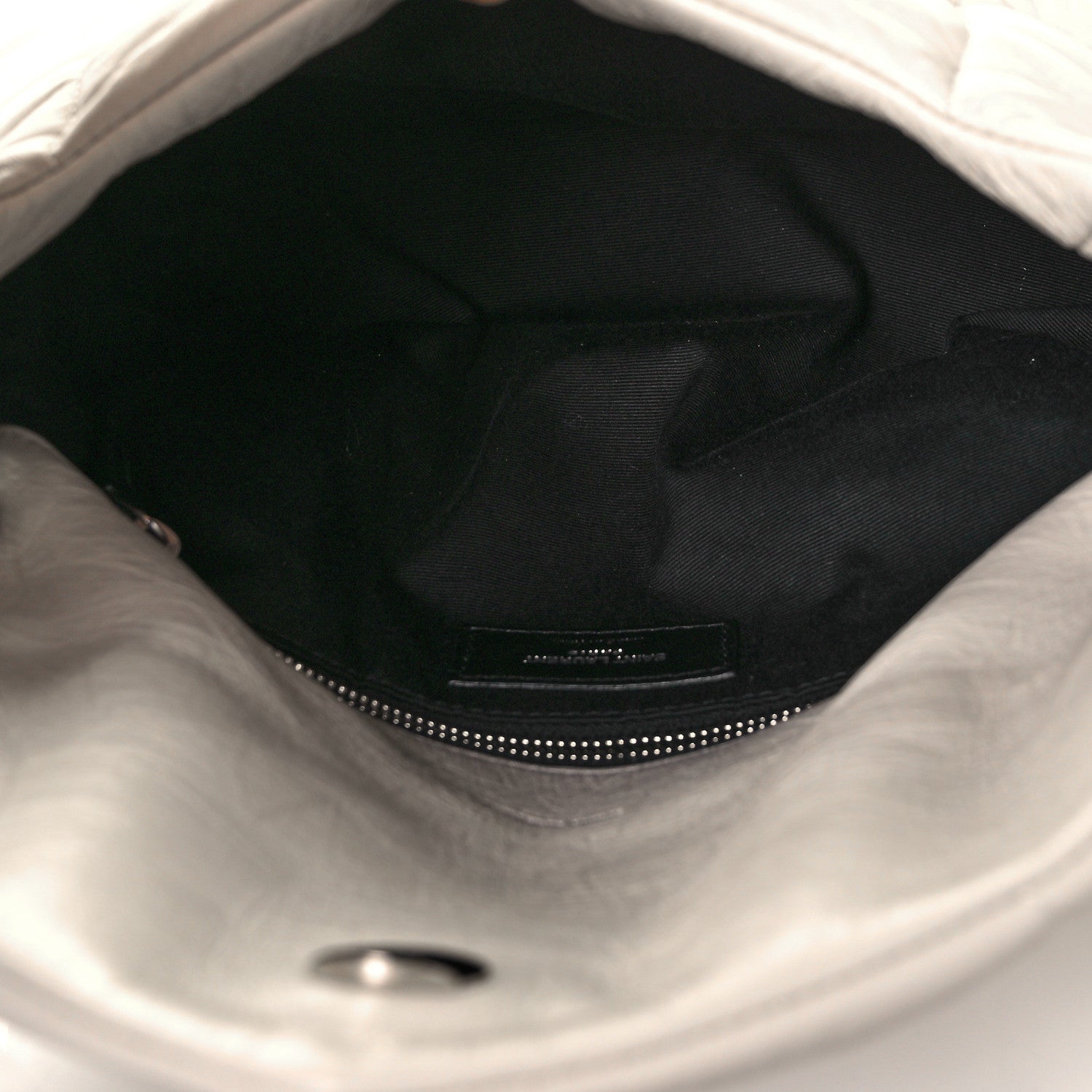 Saint Laurent Lambskin Quilted Small Loulou Puffer Monogram Chain Satchel Crema Soft 4 of 8