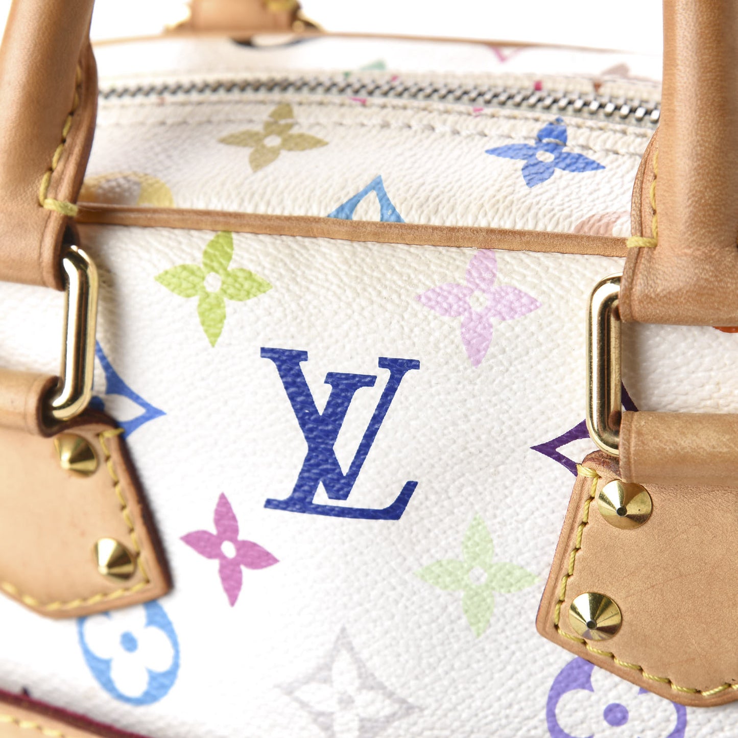 Monogram Multicolor Trouville White
