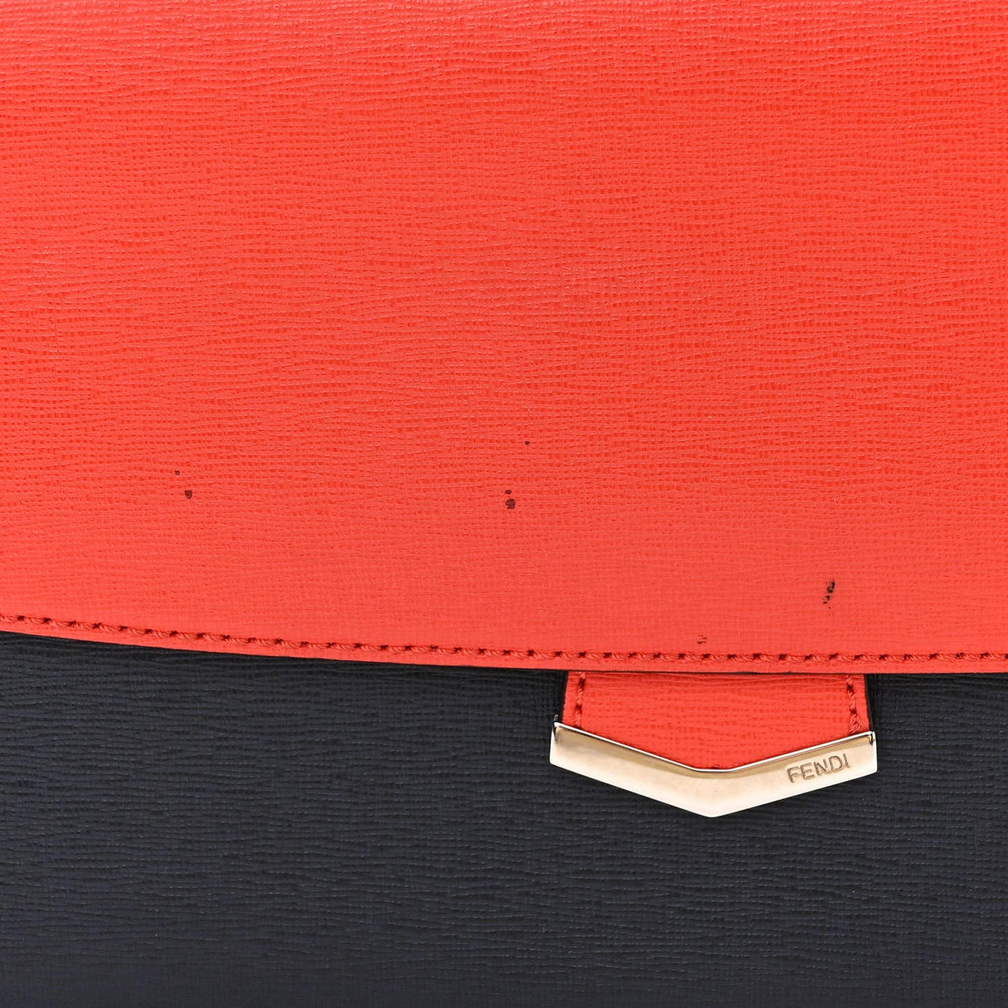 Vitello Elite Flamingo Colorblock Demi Jour Shoulder Bag Papavero Multicolor Asfalto