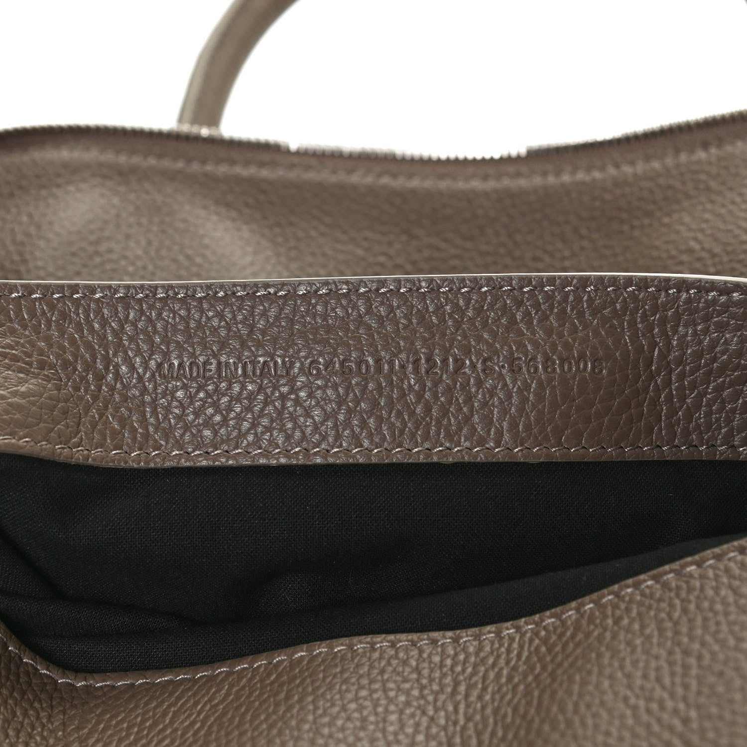 Balenciaga Calfskin Ville Top Handle Bag Mink Grey 7 of 12