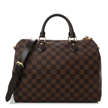 Louis Vuitton Damier Ebene Speedy Bandouliere 30 1 of 10