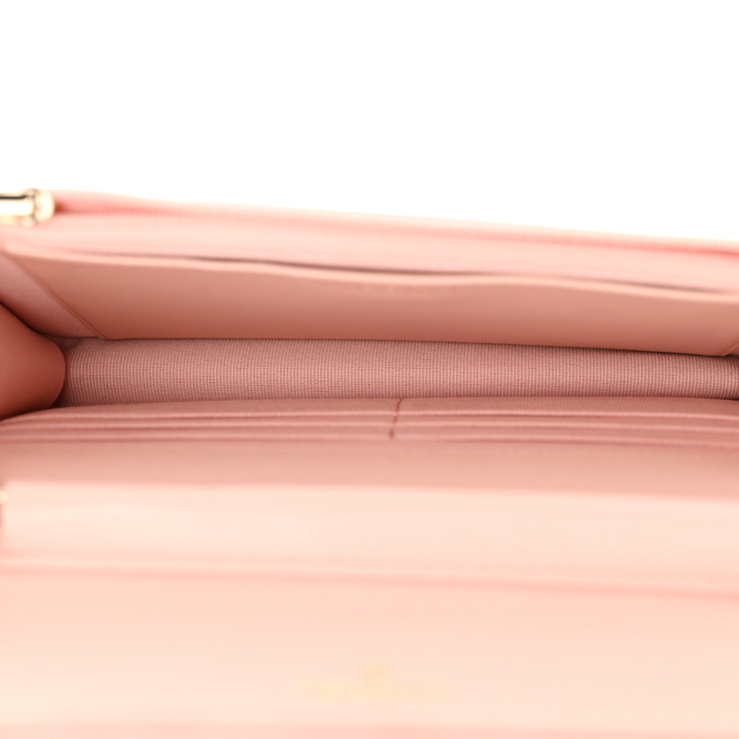 Chanel Caviar Quilted Wallet on Chain WOC Light Pink 5 of 12