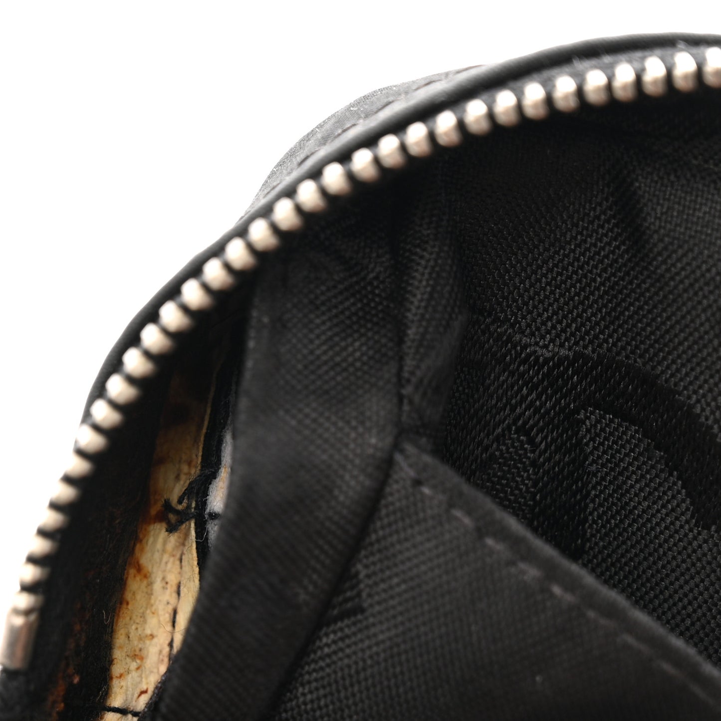 Nylon Square Quilted Flap Black