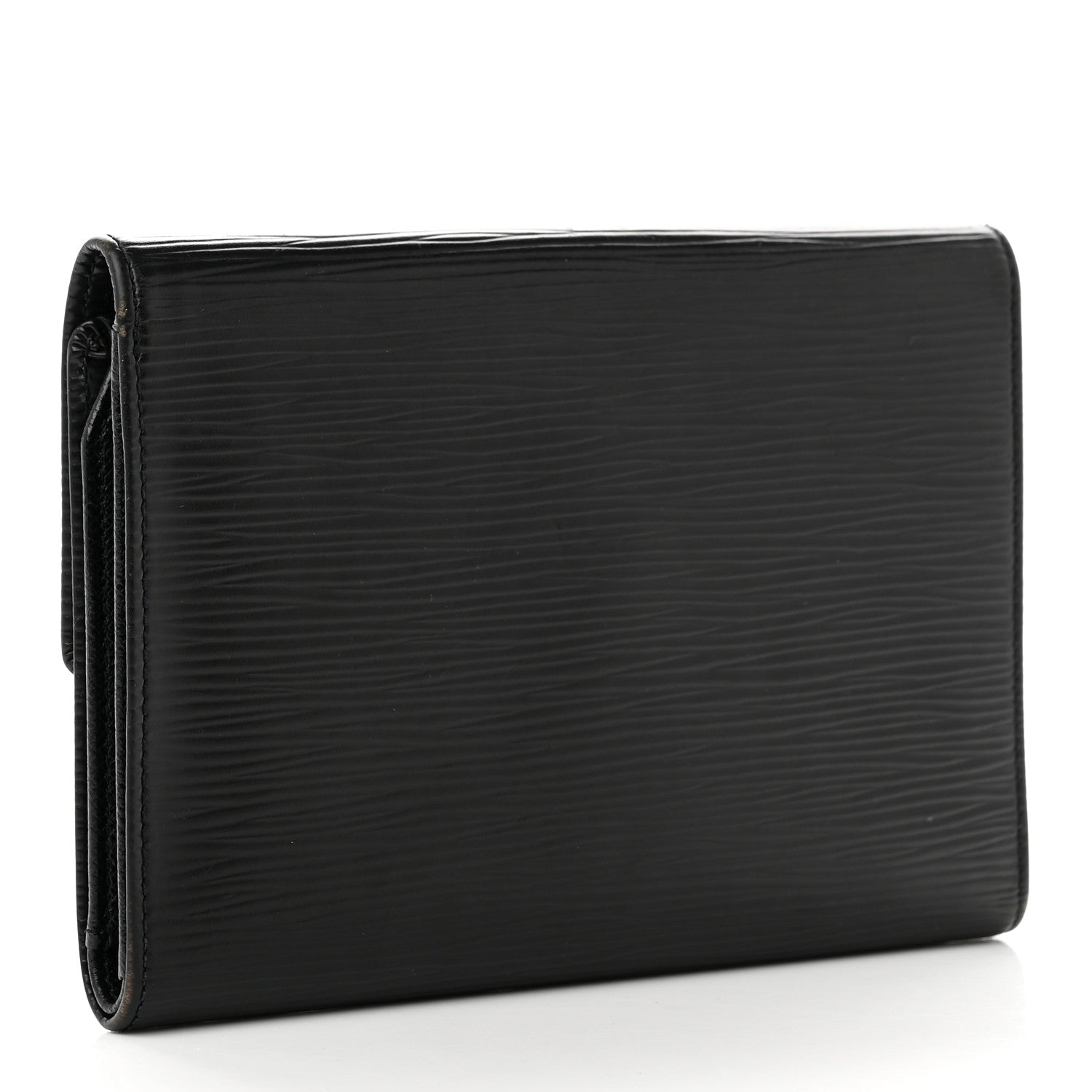 Louis Vuitton Epi Porte Tresor Etui Papiers Wallet Black 3 of 11