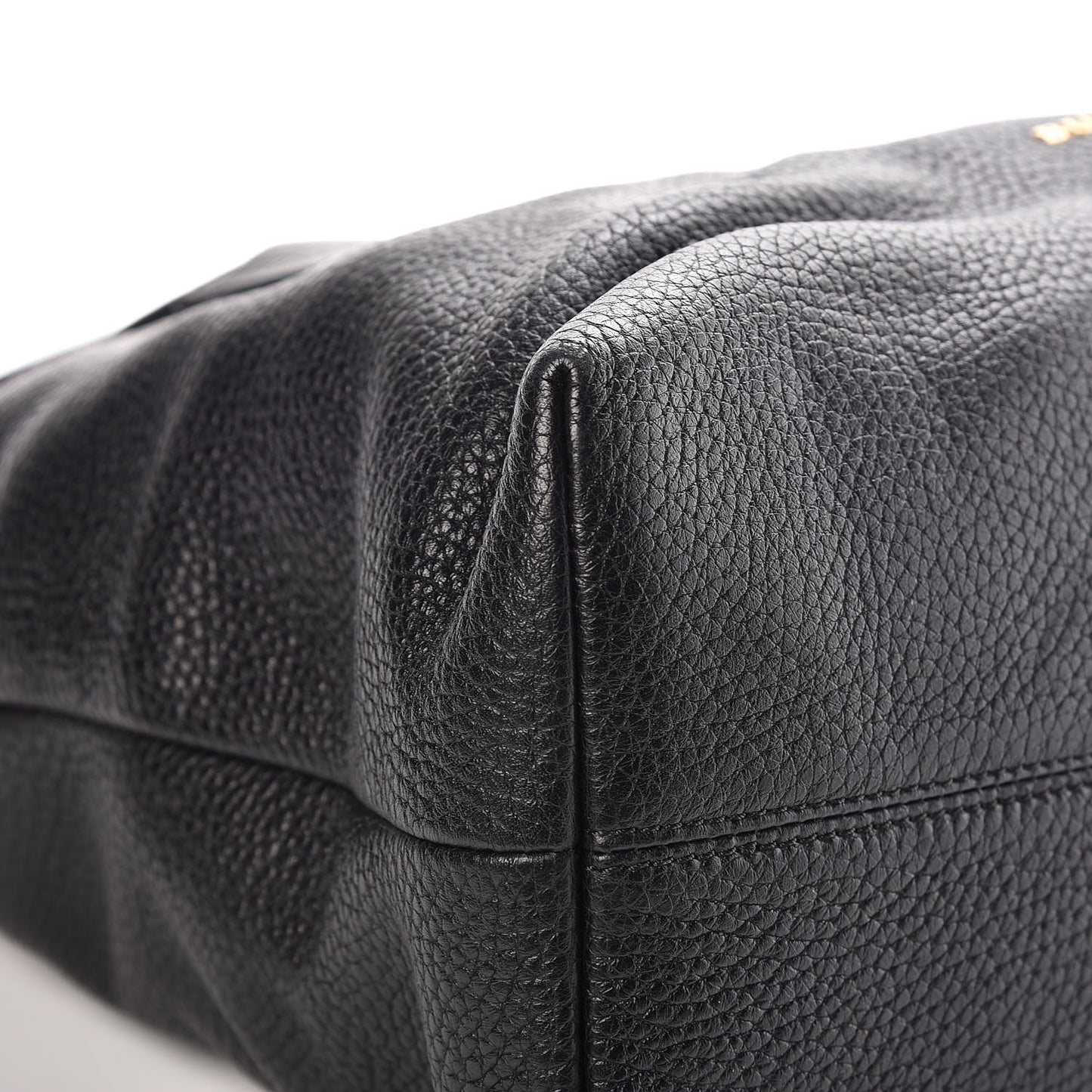London Grainy Calfskin Medium Baynard Tote Black