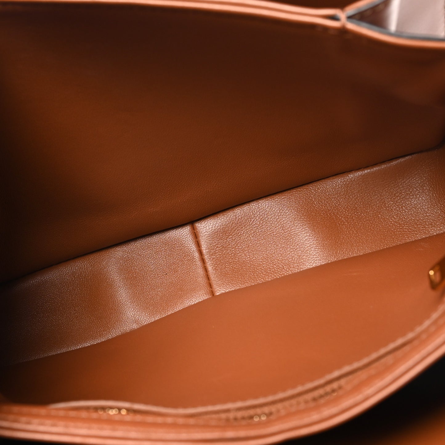 Triomphe Canvas Calfskin Medium Triomphe Bag Tan