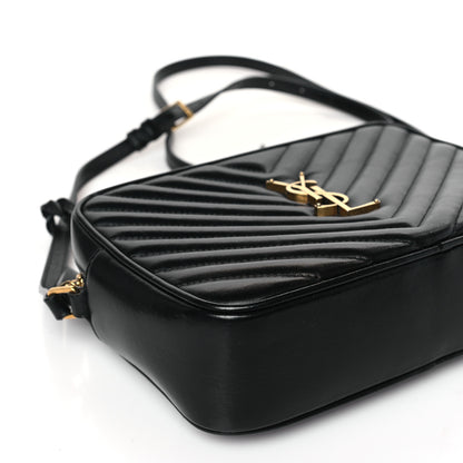 Saint Laurent Calfskin Matelasse Monogram Lou Camera Bag Black 8 of 9