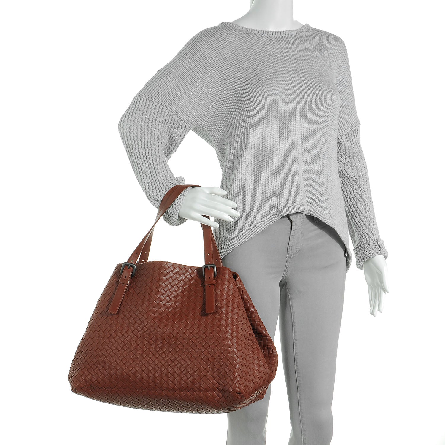 Bottega Veneta Nappa Intrecciato Large Seamless Tote Canyon 2 of 8